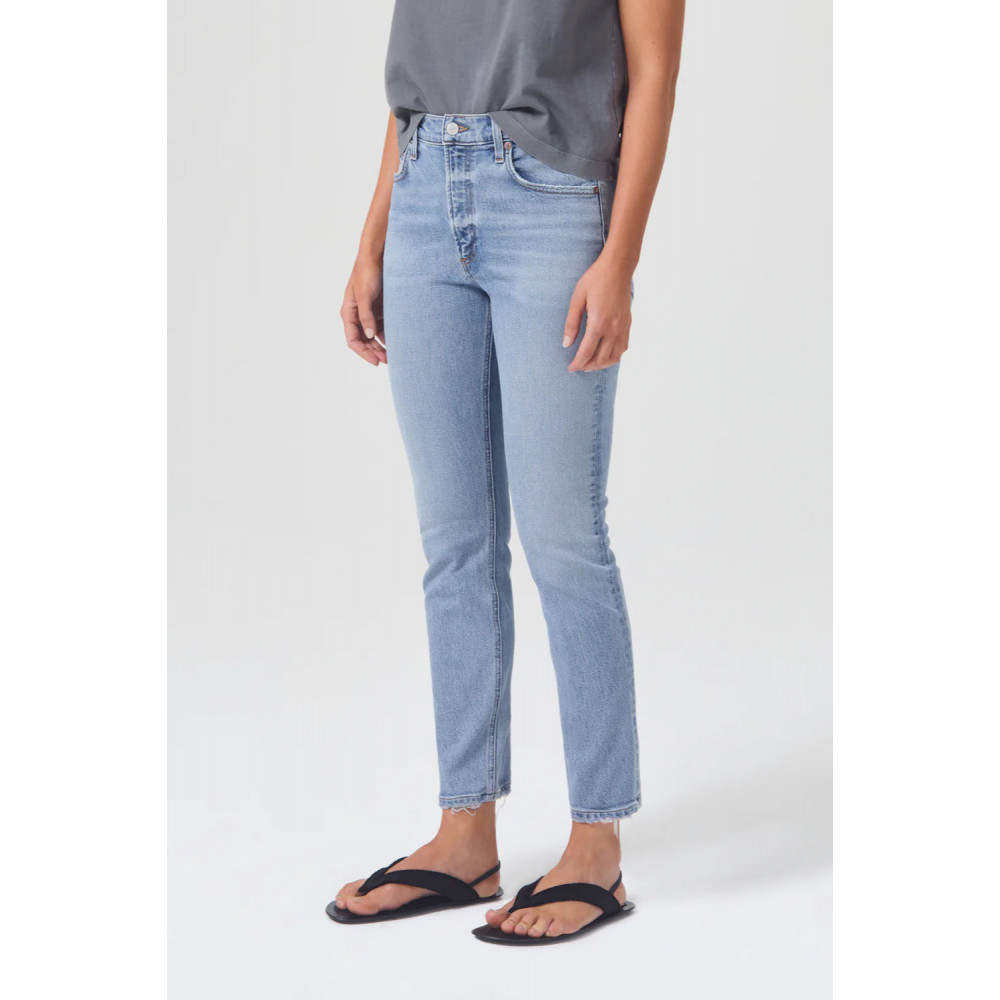 Rubis Glow Mid Rise Slim Crop