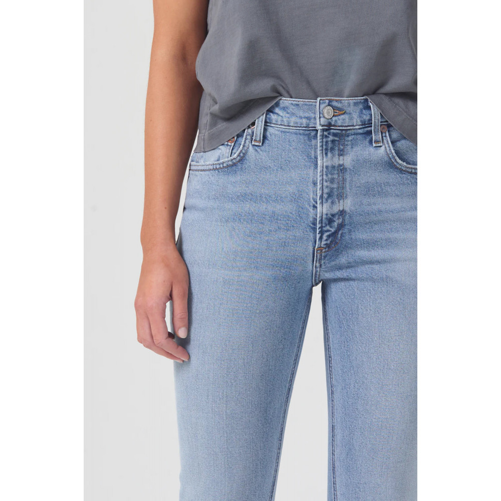 Rubis Glow Mid Rise Slim Crop