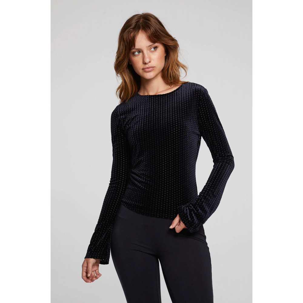 Patent Velvet Top