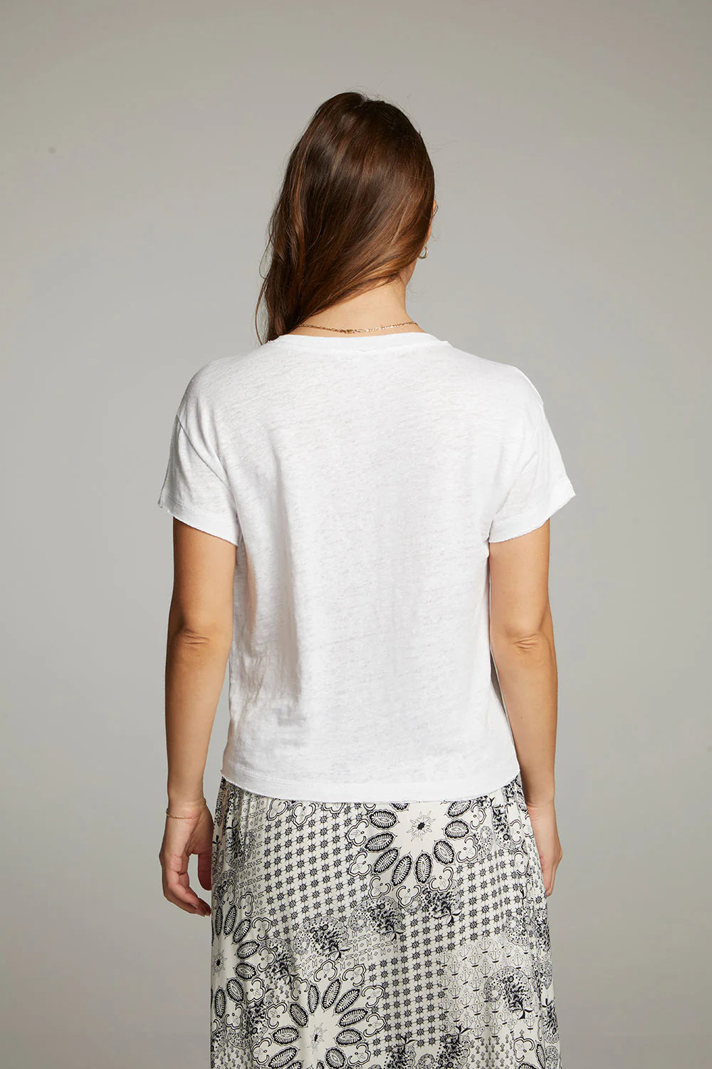 Linen V-Neck Tee