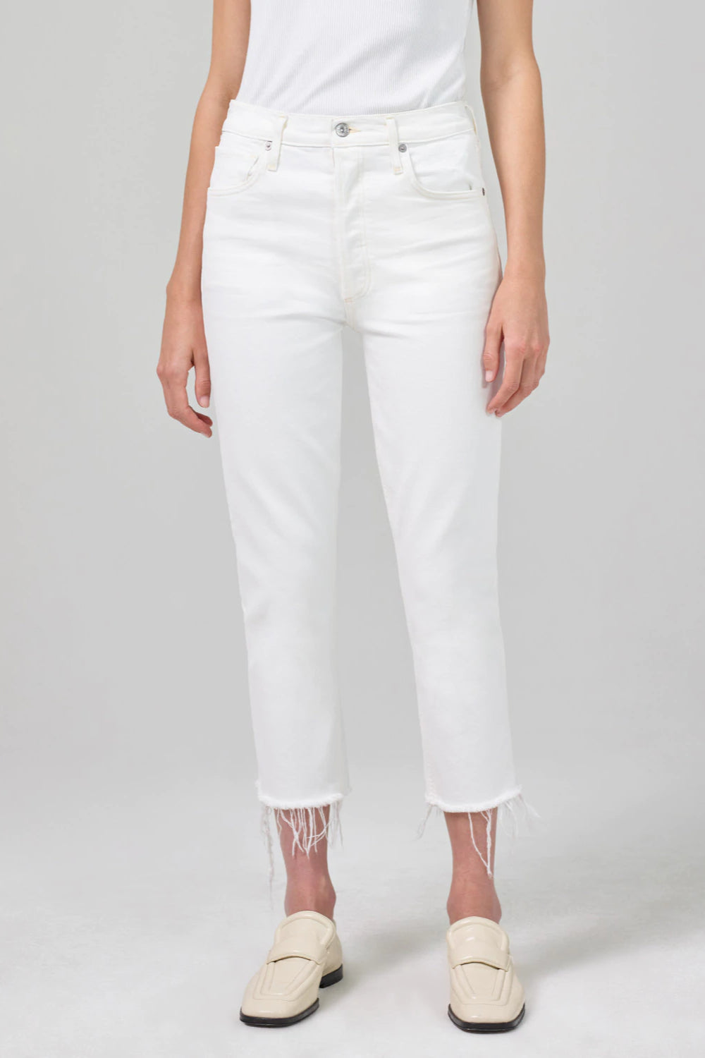 Charlotte High Rise Crop Straight