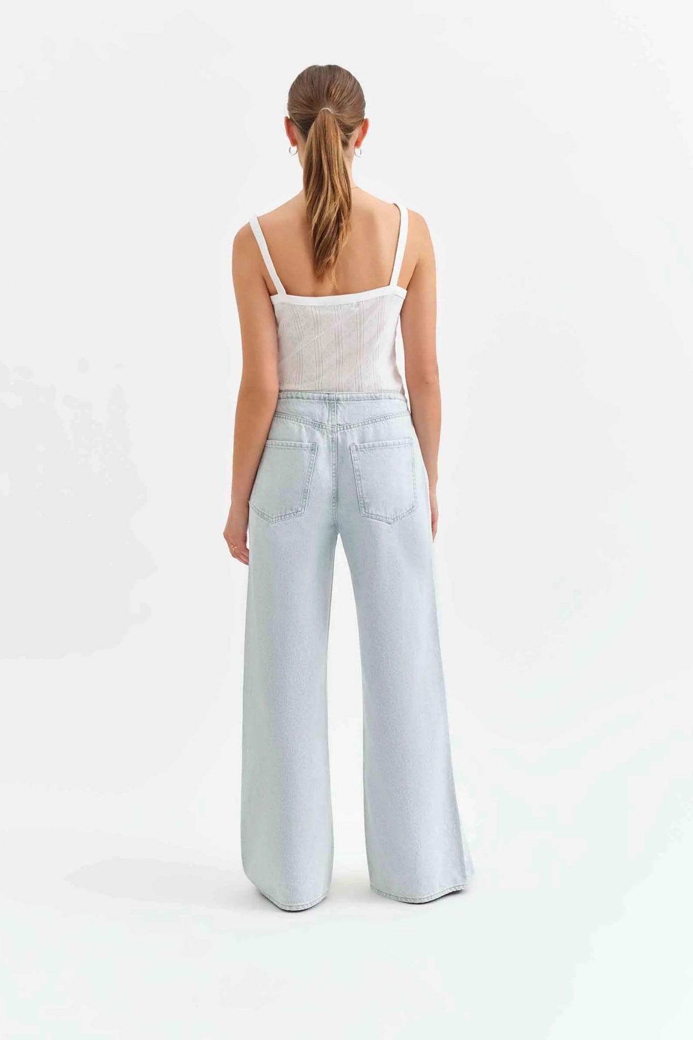 Madison Mid Rise Wide Leg Jean