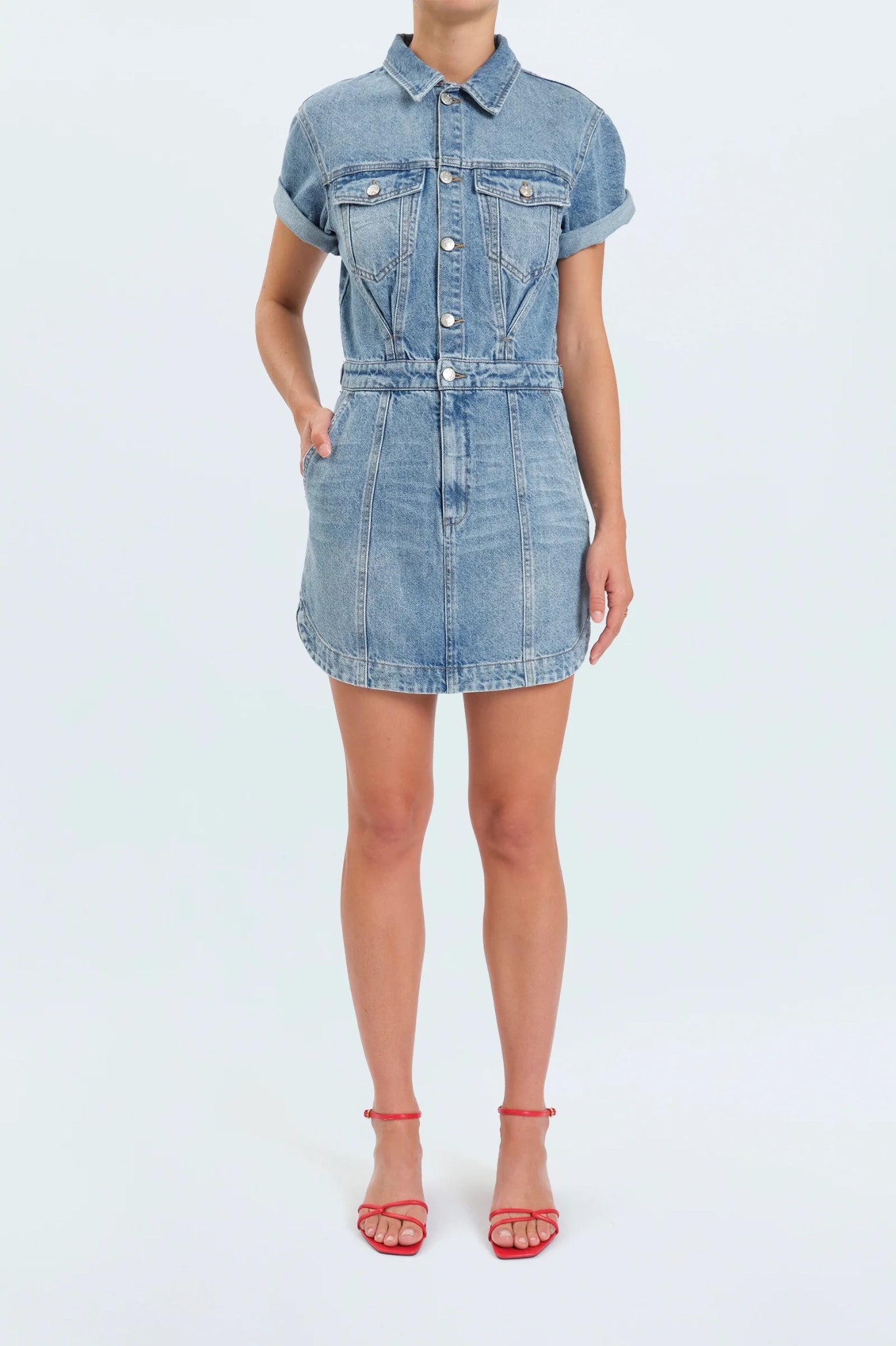 Plot Twist Denim Dress
