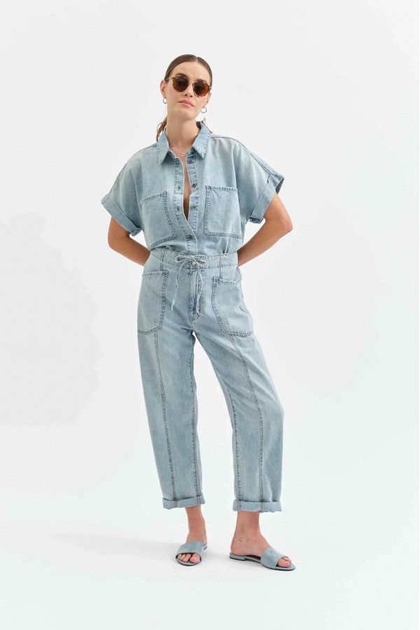 Villa Drawstring Soft Barrel Leg