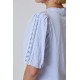 Eyelet Sleeve Tee