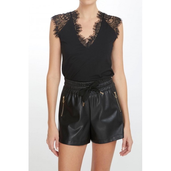 Ilya Lace Cotton Top