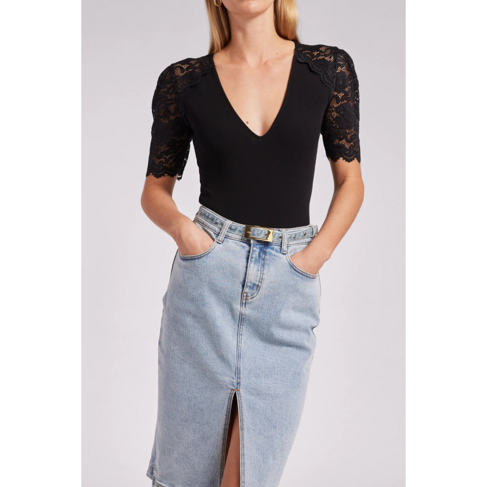 Copper Lace Top