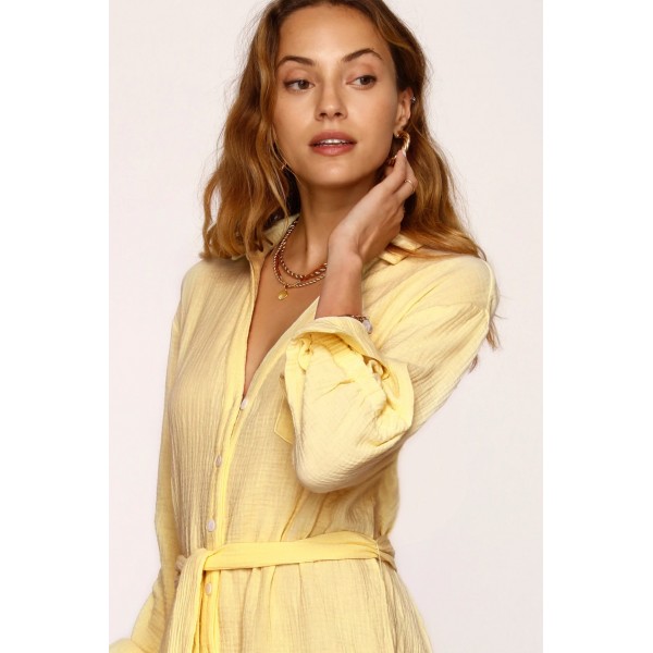 Isadora Button Down Dress