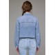 Abbey Soft Denim Crop Shirt