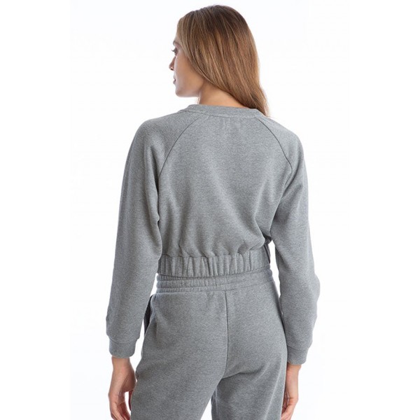 Fleece Crop Sweatshirt