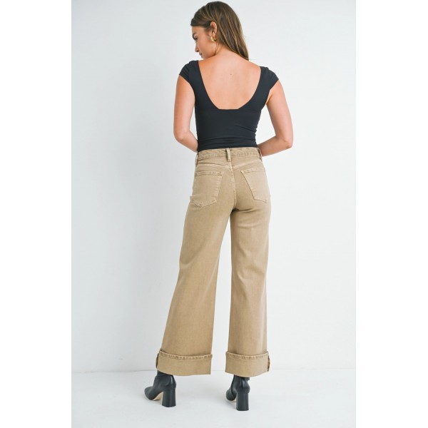 Cuffed Palazzo Jean
