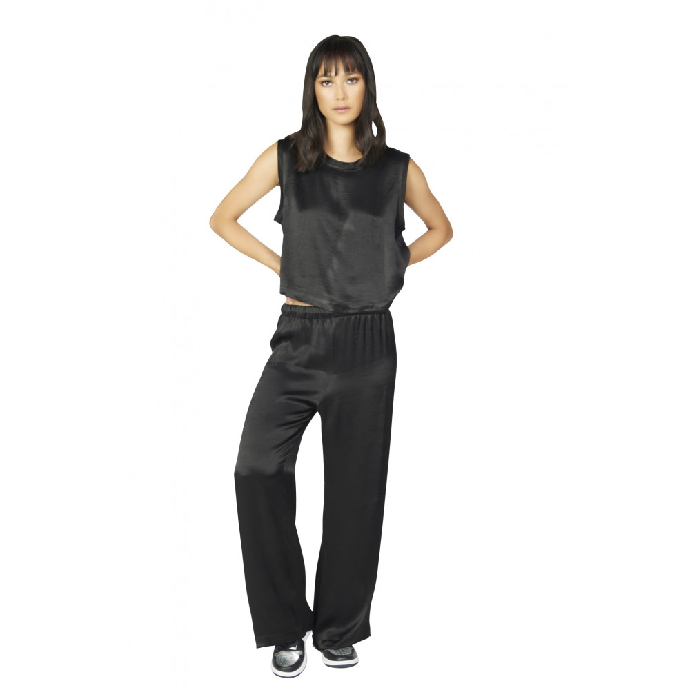 Quasar Satin Crop Tank