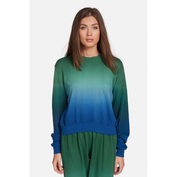 Exon Crop Ombre Sweatshirt