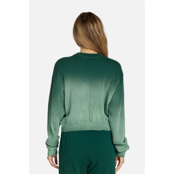 Exon Crop Ombre Sweatshirt