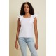 Cameo Square Neck Ruffle Top