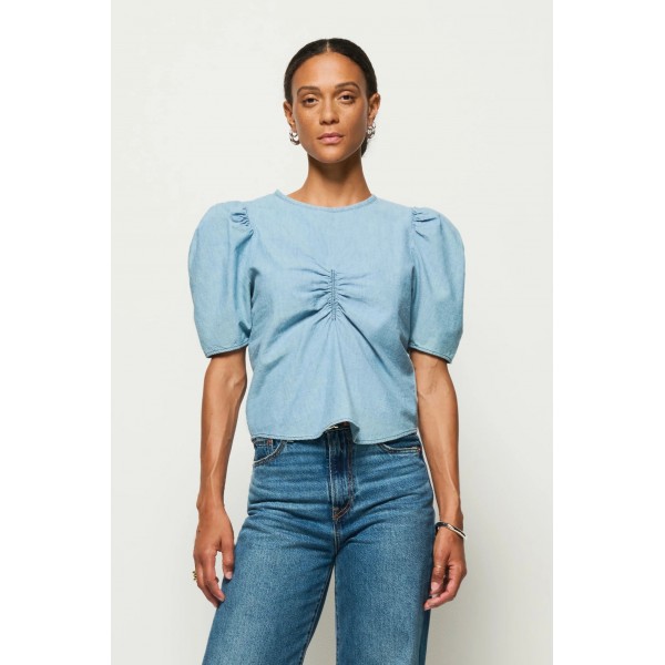 Cecily Chambray Top