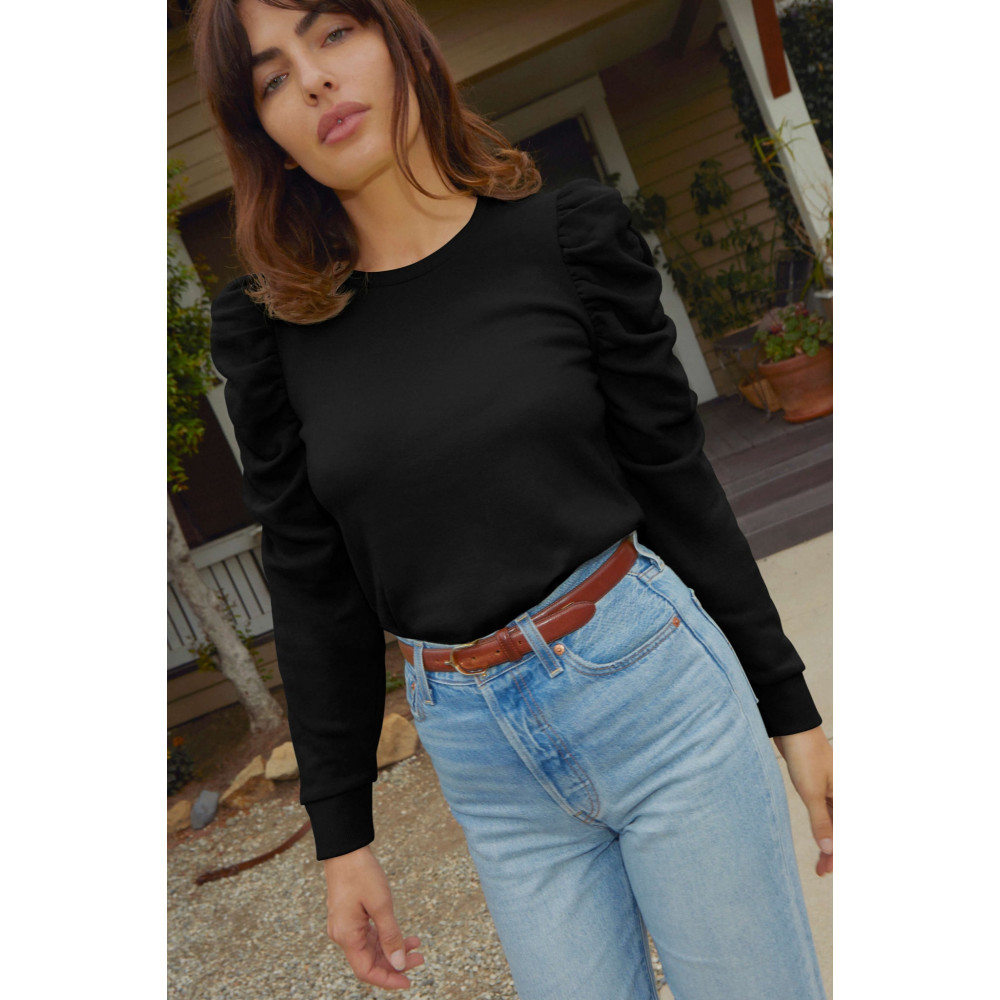 Dulce Drift Gathered Sweatshirt