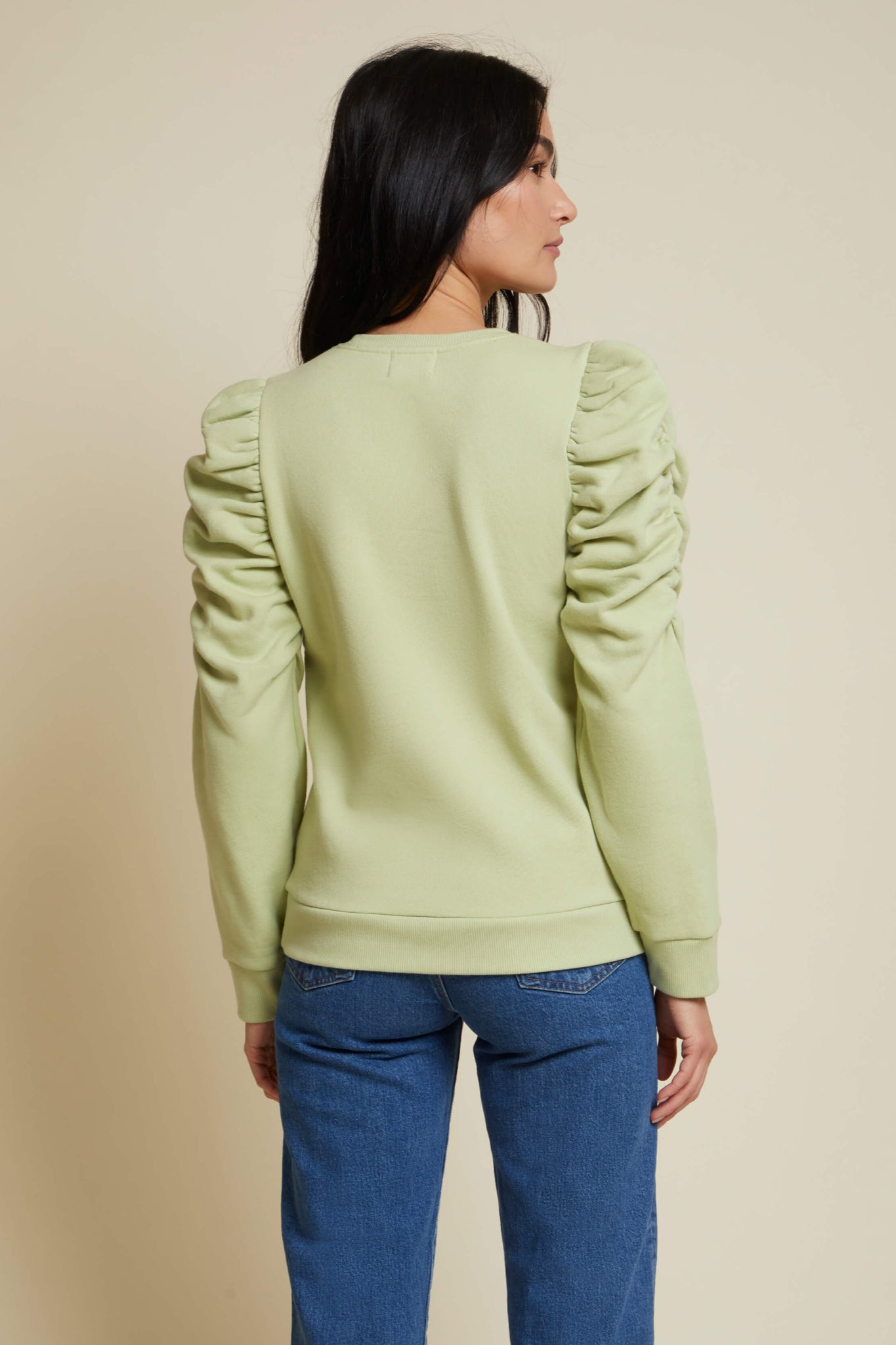 Perla Gathered Sweatshirt