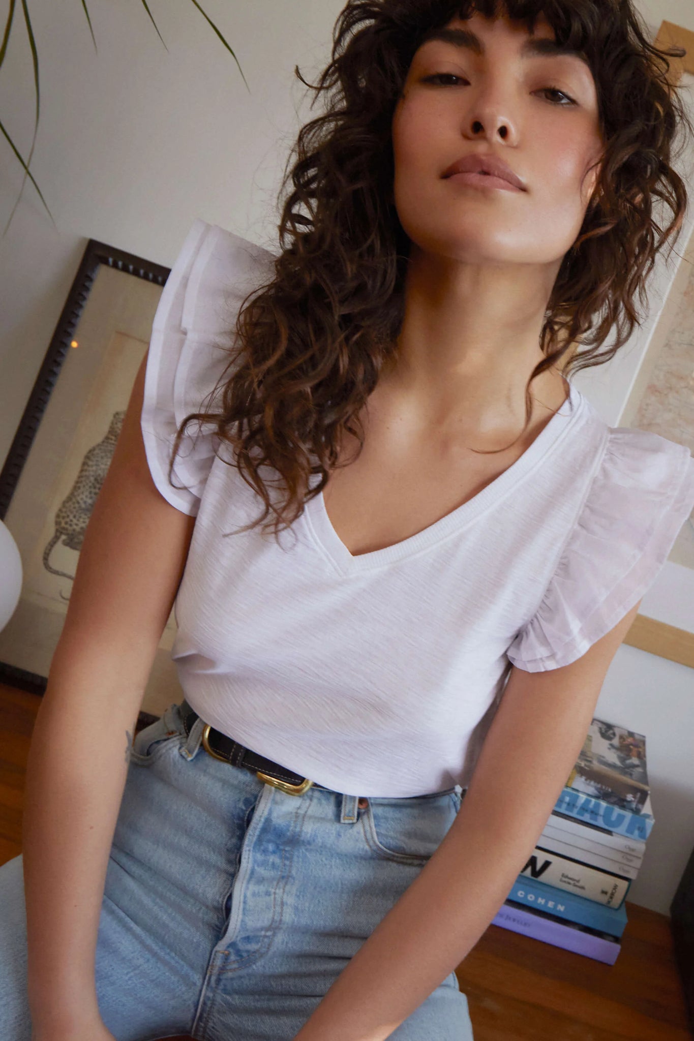 Rylan Contrast Ruffle Tank