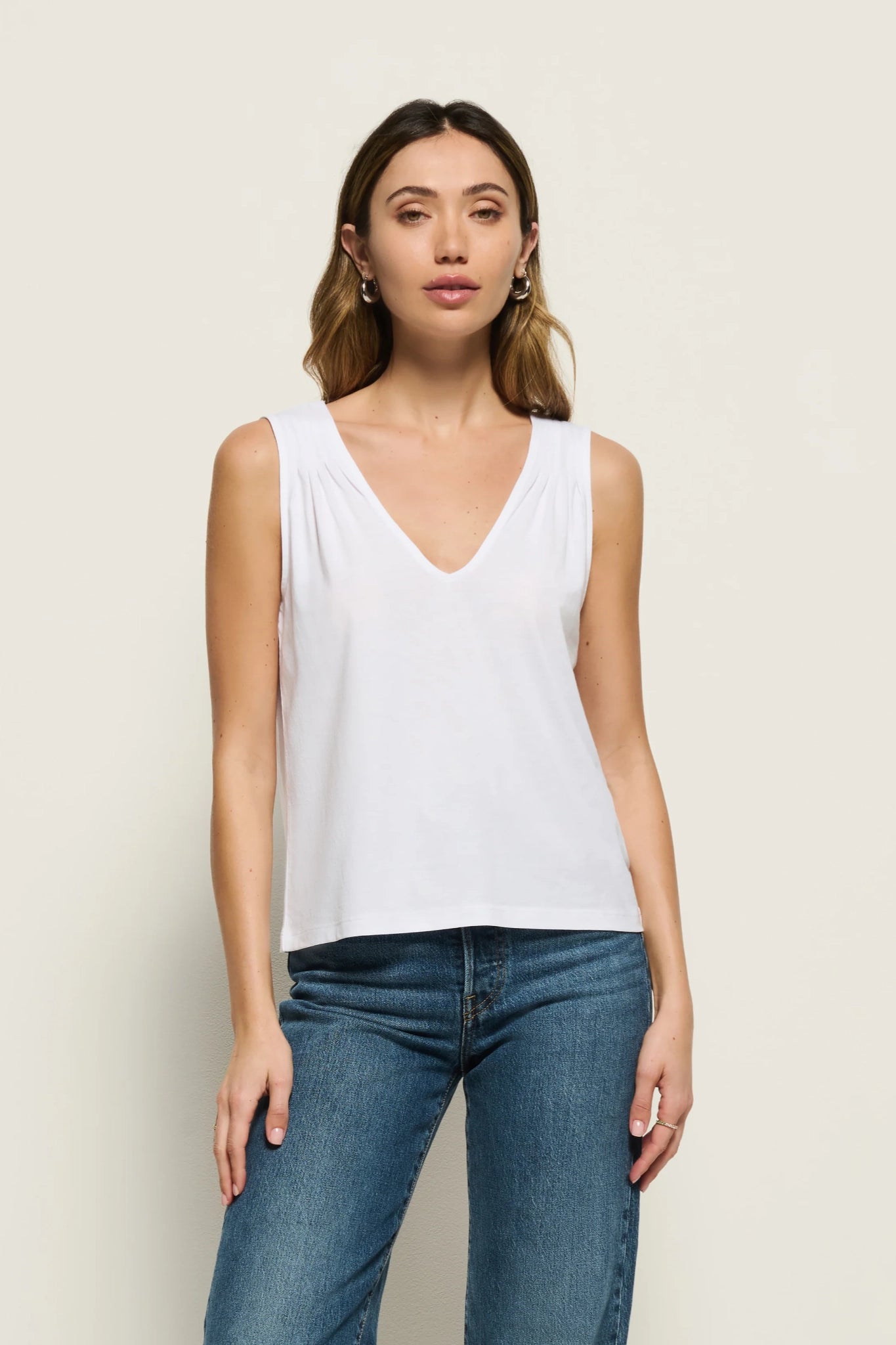 Vikki V neck Tank