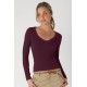 Deep V-Neck Long Sleeve