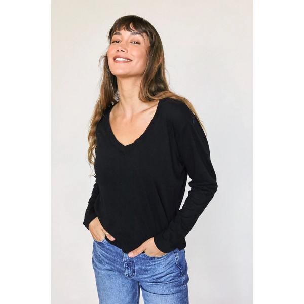 Jimi Long Sleeve V-Neck Tee