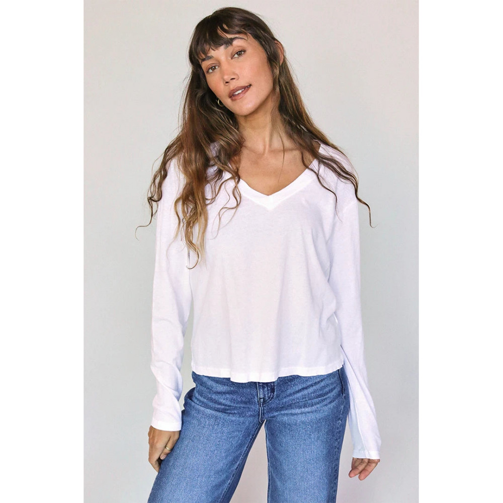 Theory Long Sleeve V-Neck Tee