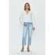 Cassie Crop High Rise Straight Jean
