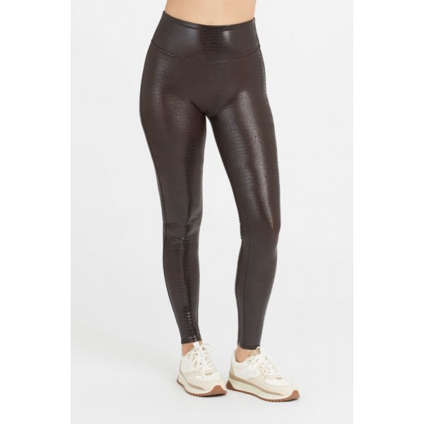 Faux Leather Croc Shine Legging