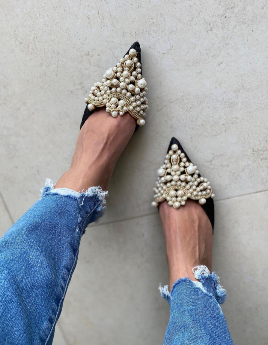 Sunset Vida Pearl Embellished Heels