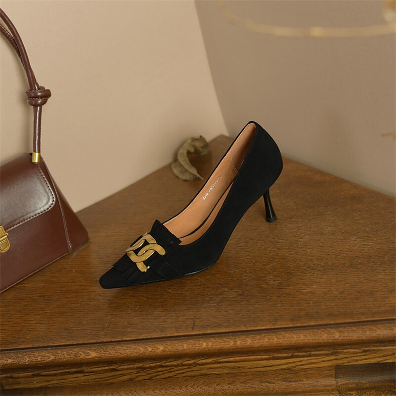 Chaleur Leather Heels