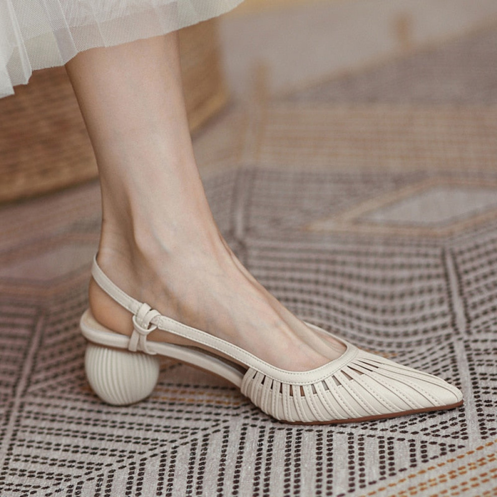 Silk Symmetry Sandals