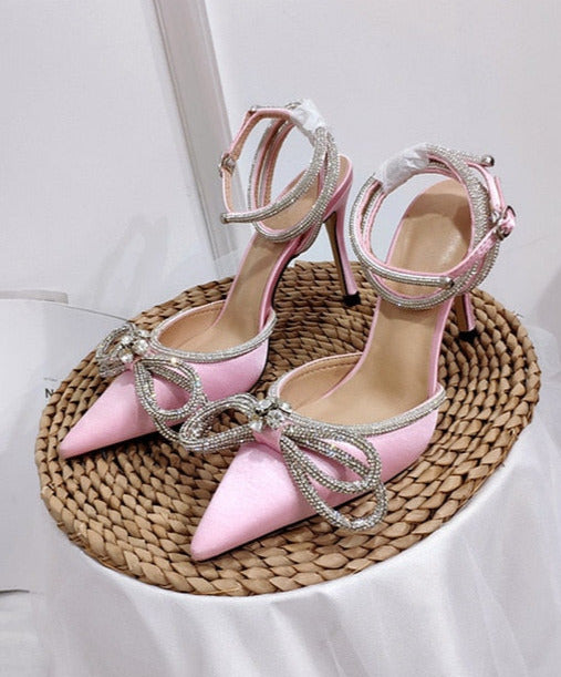Satén Crystal Heels