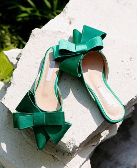 Tempest Rise Bow Slippers