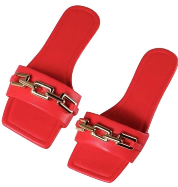 Glimmer Chain Slippers