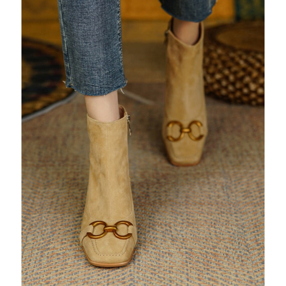 Gloria Leather Ankle Boots
