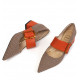 Nacre Orange Heels