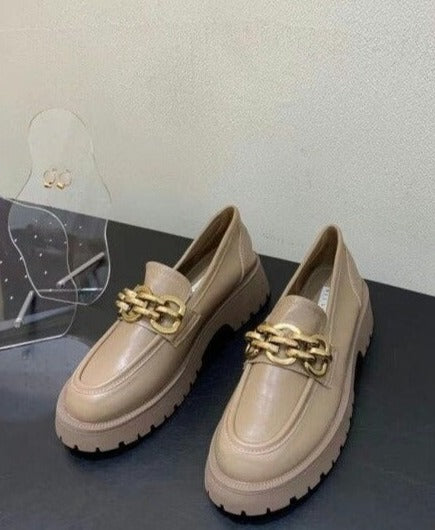 Fiore Metal Chain Loafers